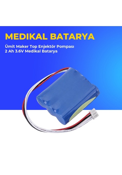 Ümit Maker Top Enjektör Pompası 2 Ah 3.6v Medikal Batarya
