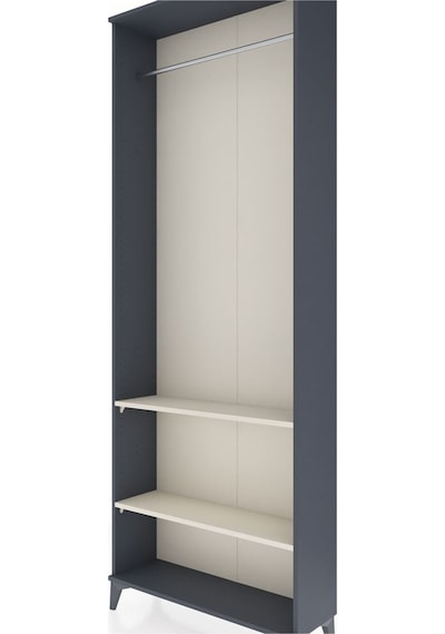Arges Dolap 2 Raflı Tek Askılı 88x30x243 Antrasit-aytaşı Antrasit
