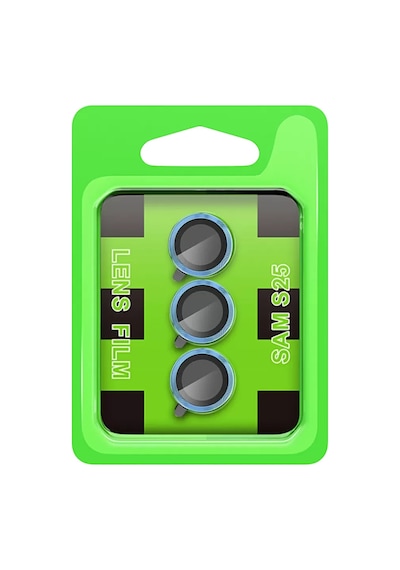 Newface Samsung Galaxy S25 Raze Metal Kamera Lens - Mavi