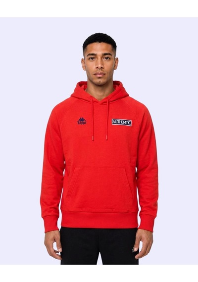 Kappa Authentic Origin Tur Erkek Koyu Turuncu Oversize Hoodie