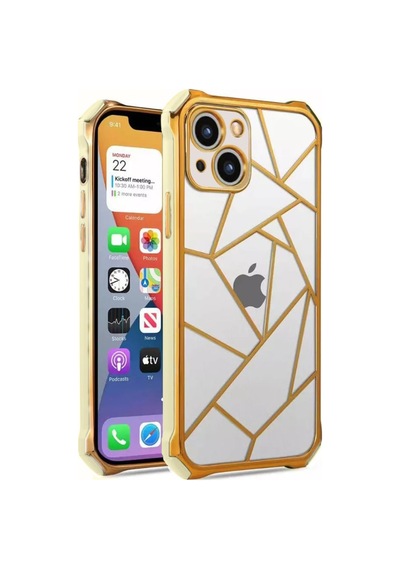 Apple Uyumlu iPhone 13 Kilif Lazer Prizma Kamera Korumali Kapak 553329671