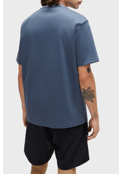 Hugo Erkek T Shirt 50510035 462 Mavi Mavi