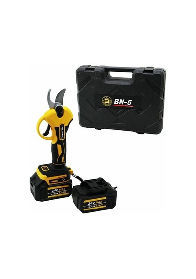 Cordless Shear Yellow Bn-5 Hs-155 Şarjlı Bağ Makası 2 Batarya - 24v 5.0ah Bx40