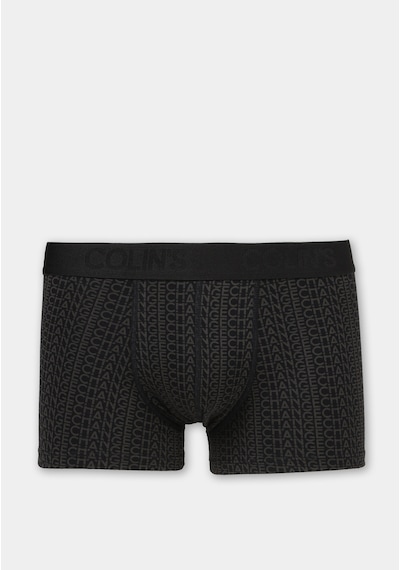 Colin's Colins Trunk Fit Baskılı Erkek Siyah Boxer Cl1081524 Q1.v2 Blk