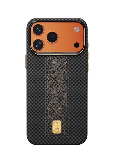 İphone 17 Pro Uyumlu Kılıf M-safe Şarj Özellikli Raptic Aramid Skin Rise Serisi Kapak Siyah