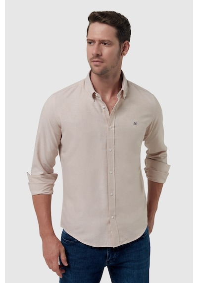 D'S Damat Ds Damat Slim Fit Bej Oxford Düğmeli Yaka Kolay Ütülenebilir Nakış Detaylı Pamuklu Gömlek 4HC02ORT03265 Bej D'S Damat Ds Damat Slim Fit Bej Oxford Düğmeli Yaka Kolay Ütülenebilir Nakış Detaylı Pamuklu Gömlek 4HC02ORT03265 Bej