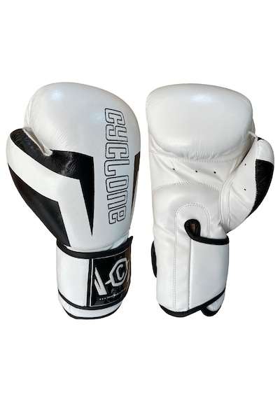 Cyclone Clash Orijinal Deri Boks Ve Kick Boks Eldiveni Beyaz