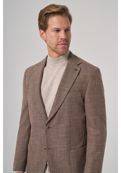 Morven Erkek Kahve Poliviskon Trend Desenli Dynamic Fit Mono Yaka Ceket 26ks002005400 Kahve Morven Erkek Kahve Poliviskon Trend Desenli Dynamic Fit Mono Yaka Ceket 26ks002005400 Kahve