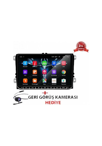 Volkwagen Passat Jetta Polo Caddy Tiguan Multimedya Android Teyp