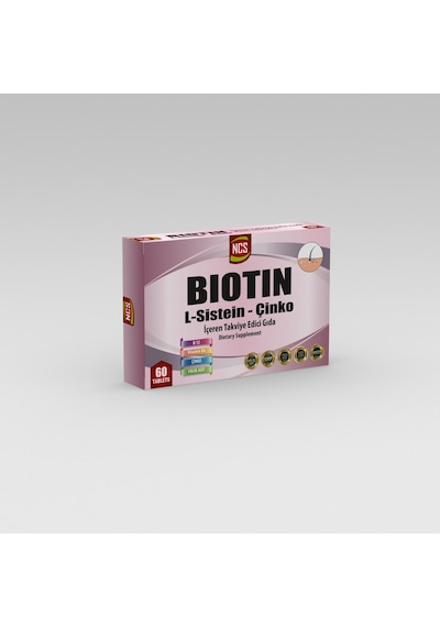 Ncs Biotin 2500 Mcg 60 Tablet L Sistein Çinko Vitamin B12 Saç