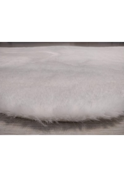 Süet Taban Tavşan Post Halı Beyaz 80X150 Cm