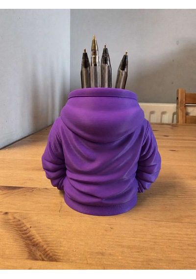 3d Baskı Kapüşonlu Sweatshirt Kalemlik - Masaüstü Organizer-mor Diğer