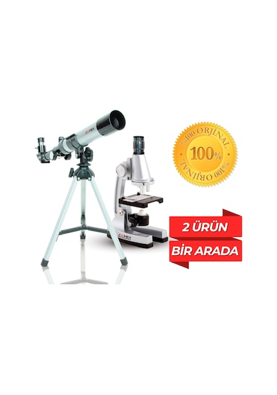 Zoomex 2 Ürün 1 Arada Teleskop Mikroskop Set