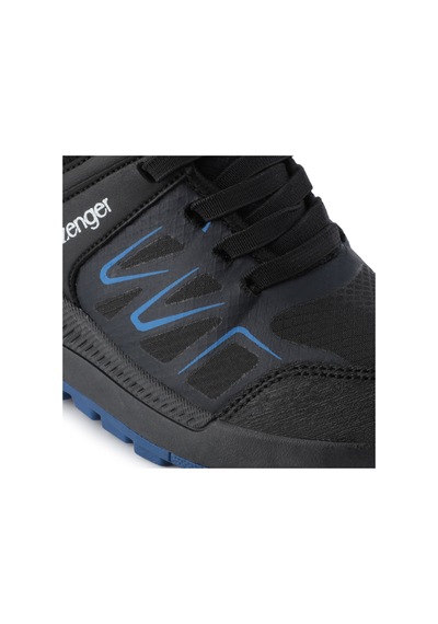 Slazenger KENTON I Çocuk Cırt Cırtlı Siyah / Saks Mavi Bot