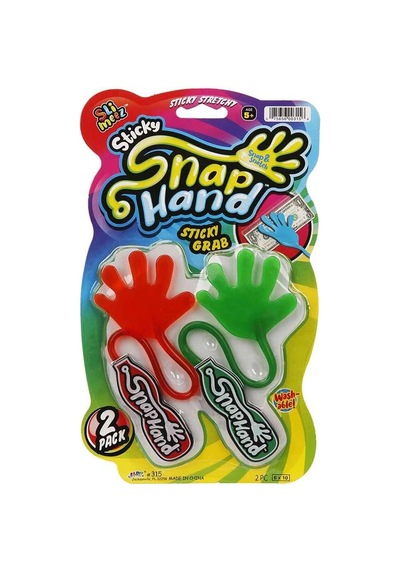 Mey İthalat Snap Hand Jaru 2'li Eğlenceli Yapışkan El 1 Paket