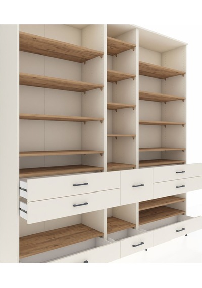 Hyperion Dolap 19 Raflı 8 Çekmeceli 220x44x243 Aytaşı-çam/aytaşı Atlas Çam/aytası Hyperion Dolap 19 Raflı 8 Çekmeceli 220x44x243 Aytaşı-çam/aytaşı Atlas Çam/aytası