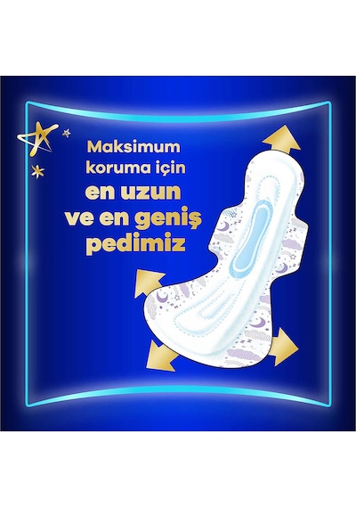 Orkid Ultra Gece Ekstra Max Hijyenik Ped 14 Adet