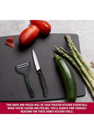 Victorinox 6.7113.22 Swiss Classic 2li Bıçak Ve Soyacak Set, Siyah Çok Renkli