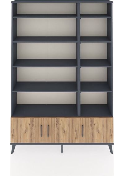 Arges Dolap 10 Raflı 3 Kapaklı 132x30x195 Antrasit-çam/antrasit Atlas Çam/antrasıt Arges Dolap 10 Raflı 3 Kapaklı 132x30x195 Antrasit-çam/antrasit Atlas Çam/antrasıt