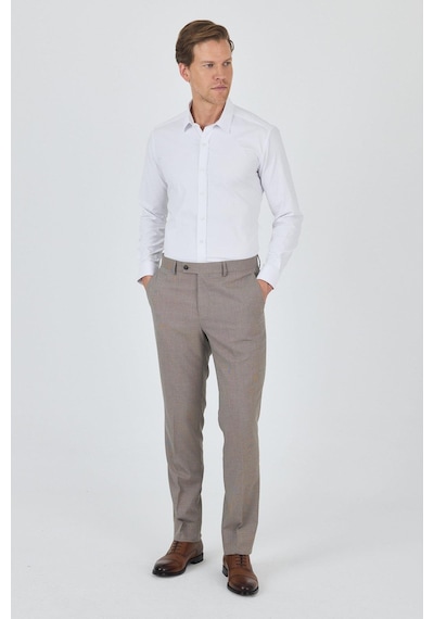 İmza Camel Esnek Yandan Cepli Comfort Fit Classic Pantolon 1003250151 Camel