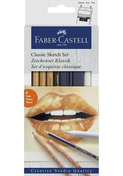 Faber Castell Klasik Sketch Seti 6 Parça 114004
