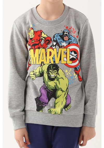 Avangers Gri Melanj Erkek Çocuk Eşofman Takımı