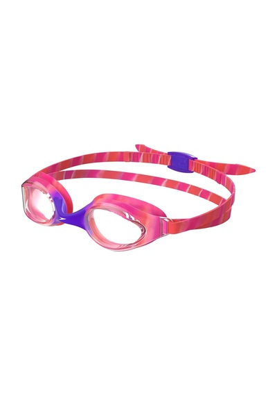 Speedo Hiper Flyer Üniseks Çocuk Yüzücü Gözlüğü, Rahat Kalıp, Ayarlanabilir Tasarım, Buğulanmaz, Su Geçirmez, Pop Mor, Tek Boy Açık Gri