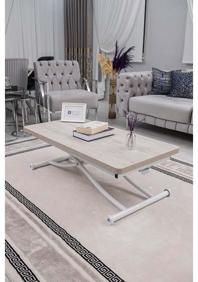 Juppo Üst Tabla Mdf Lizbon Oval Köşe Alt Beyaz İçe K