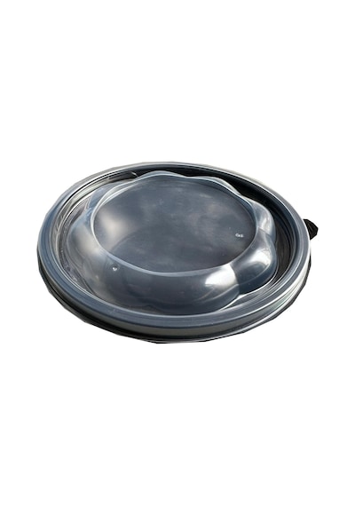 Şeffaf Kapaklı Sıcak Soğuk Isıya Dayanıklı Yemek Salata Kabı Yuvarlak 500 G 10'lu 18 CM