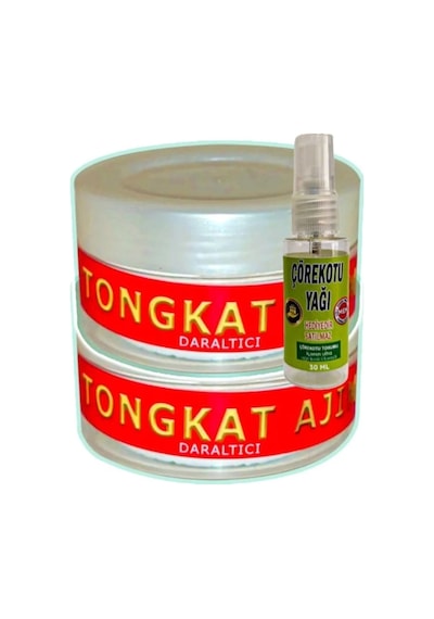 Süper Tongkat Ajimat Madura 3 Adet 50 Ml Krem + Yanında 30 Ml Çörek Otu Yağı