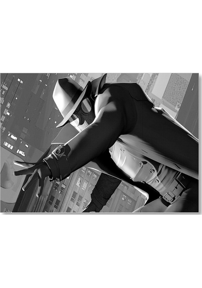 Cakasepetim Spiderman Noir Ahşap Mdf Tablo