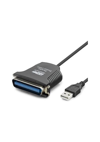 Usb To Paralel Lpt Yazıcı Dönüştürücü Kablosu 80 Cm Siyah Hdx7526