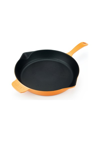 Lava Döküm Kızartma Tavası (Ø)28cm, Parlak Siyah Taban Mat
