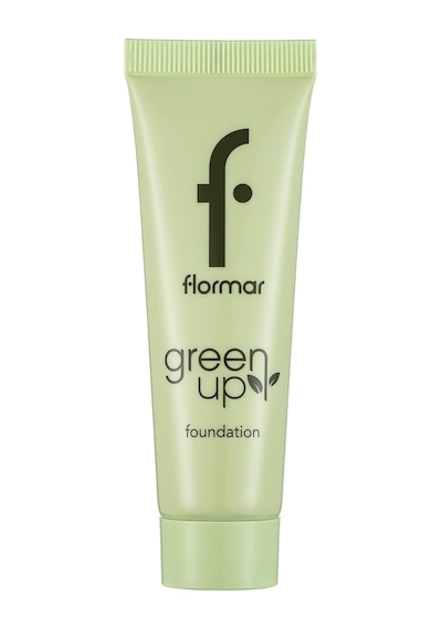 Flormar Yarı Mat Bitişli Su Bazlı Vegan Fondöten - Green Up Foundation - 002 LIGHT BEIGE - 4251903322218
