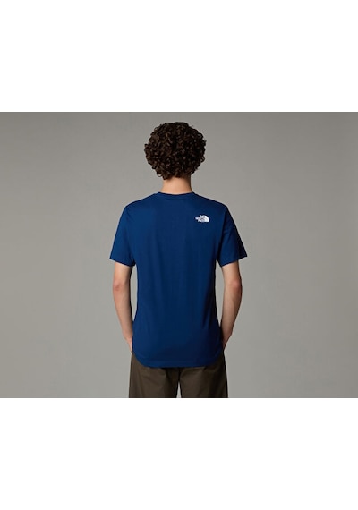 The North Face M Ss Never Stop Exploring Tee Erkek Outdoor Tişörtü Nf0a87nsd1r1 Mavi Mavi