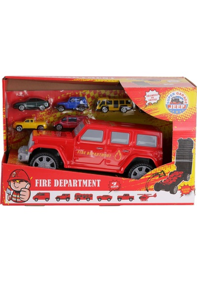 Erdem Toys Garajlı Dev İtfaiye Jeep