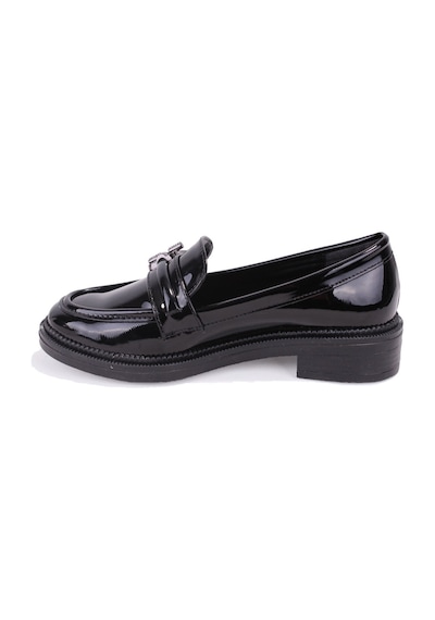 Dagoster Dza07-863705 Siyah Rugan Günlük Loafer Kadın Ayakkabı