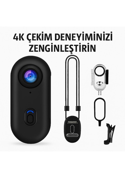 Ultra Kompakt 4k Aksiyon Kamerası Su Geçirmez, Yüksek Çözünürlük