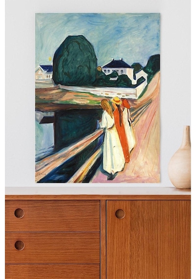 The Girls On The Bridge - Edvard Munch Sanatsal Poster
