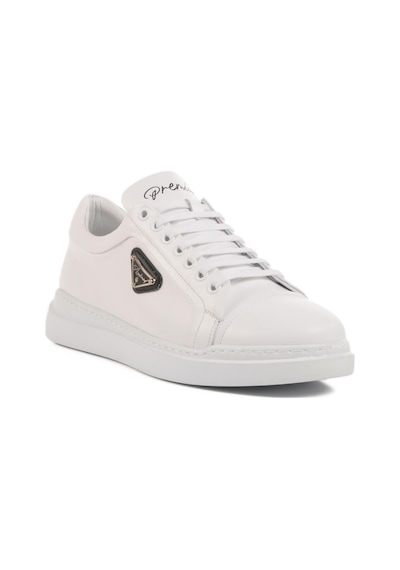 Ayakmod Premium 2040 M Beyaz Hakiki Deri Erkek Sneaker Beyaz