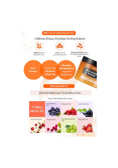 Kundal Macadamia & Sugar Cherry Blossom Body Scrub 550 G