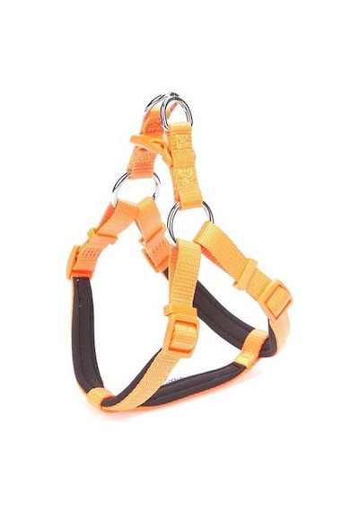 Doggie Comfort Dokuma Ronin Köpek Göğüs Tasması Turuncu 2 x 55-65 CM Turuncu