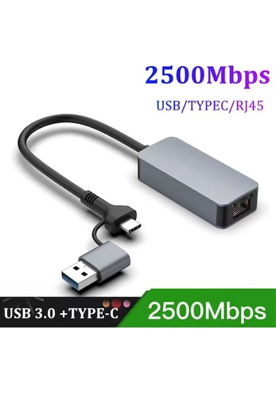 Usb/type C 2.5g Ethernet Çevirici Zr1144