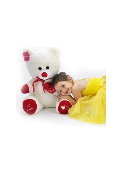 1045E Tıkıl Ayı Ekru 57 Cm - Selay Oyuncak