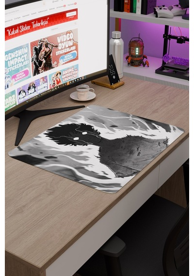 Mob Psycho 100 Anime V1 - 48x40 Xl Gaming Kauçuk Kaymaz Taban Mouse Pad Fare Altlığı