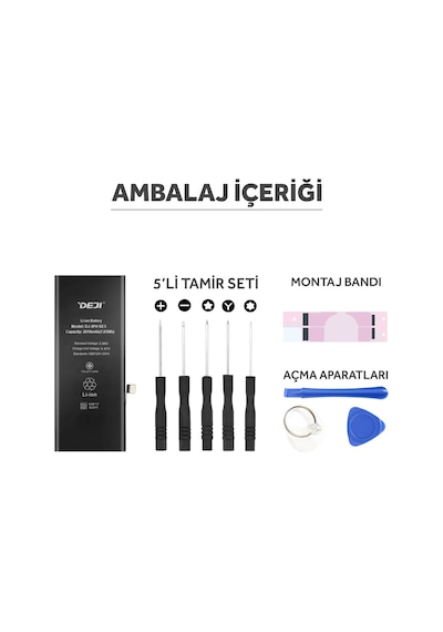 Apple Uyumlu iPhone Se 2022 3. Nesil Batarya Mucize Batarya Deji - Normal Ka