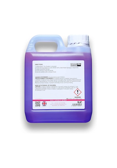 Valetpro Konsantrated Concentrated Car Wash Seramik Korumalar Için Ph Dengeli Konsantre Şampuan