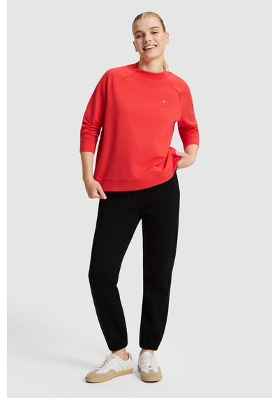 U.S. Polo Assn. Kadın Kırmızı Bisiklet Yaka Basic Sweatshirt 50328980-vr030