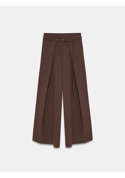 Dilvin 72665 İnce Kemerli Pantolon-kahve