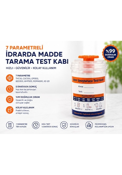 7 Parametreli İdrarda Uyuşturucu Testi